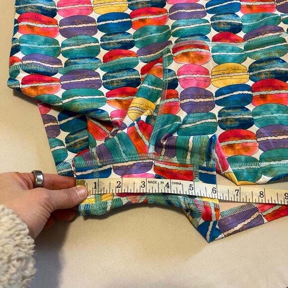 Rok the Box Macaroon 3.5" booty workout shorts Highwaist No Elastic M - Picture 6 of 6